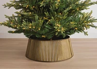 Channel Tree Collar Brass