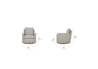 Sadie Swivel Armchair -Liam Dove