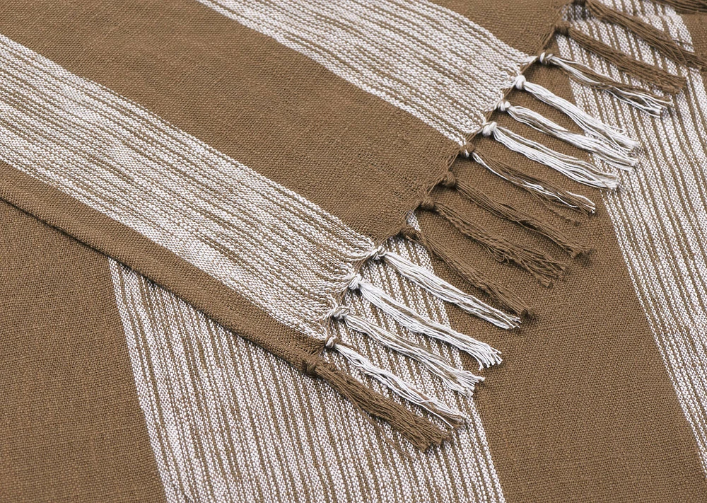 Renard Throw 50x60 Mushroom/Ivory