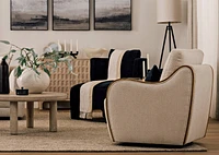 Renard Throw 50x60 Sand/Ivory