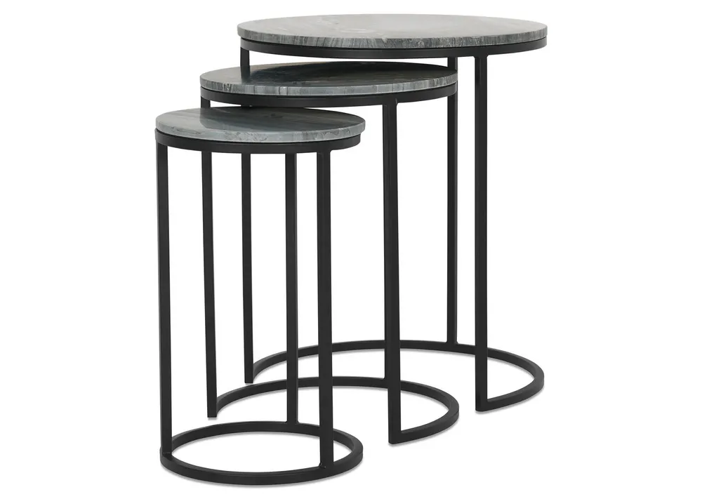 Gael Nesting Table Set -Kaya Grey