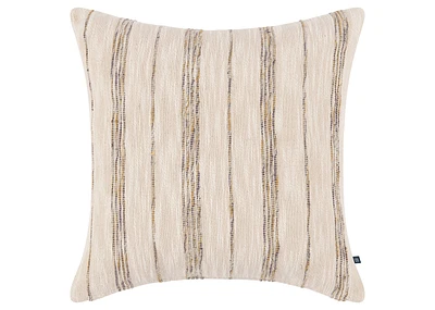 Zira Cotton Striped Pillow 20x20 Natural