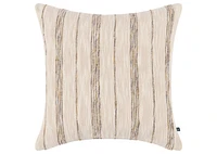 Zira Cotton Striped Pillow 20x20 Natural