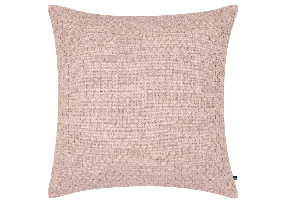 Chiara Cotton Pillow 24x24 Pink Dust