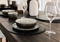 Tenly Round Placemat Black