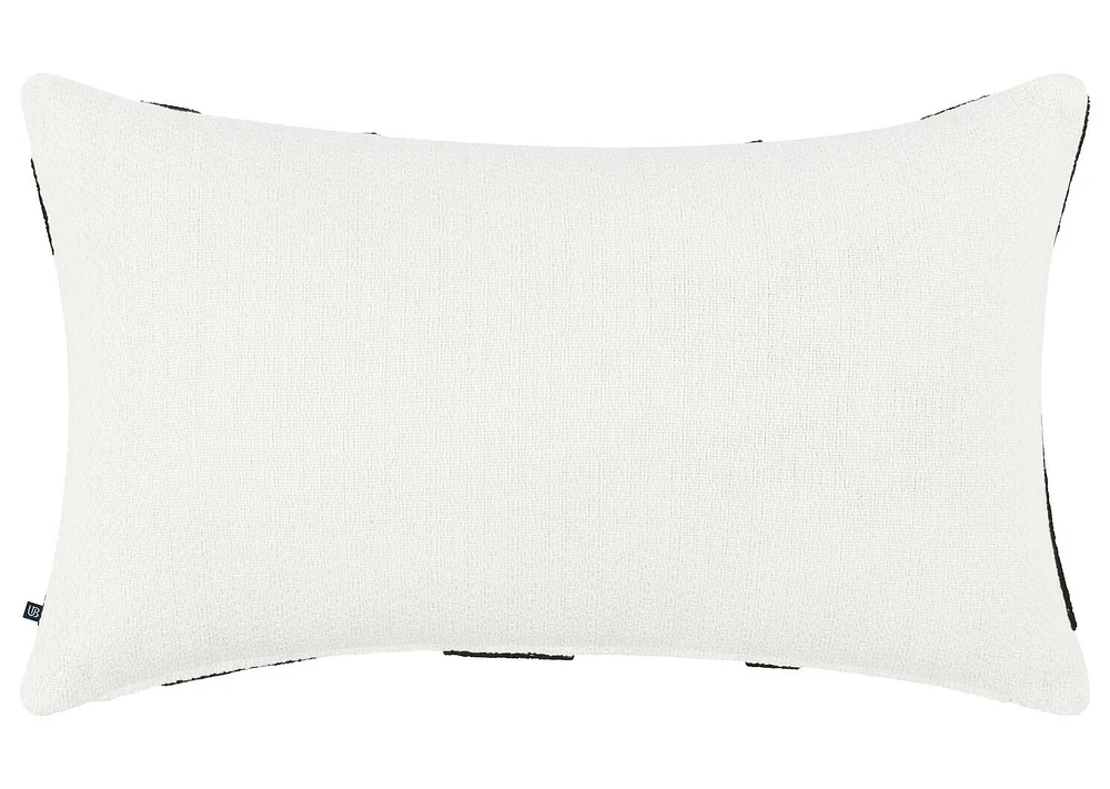 Roque Pillow 14x24 Ivory/Black