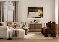 Turner Rug 96x120 Natural/Ivory