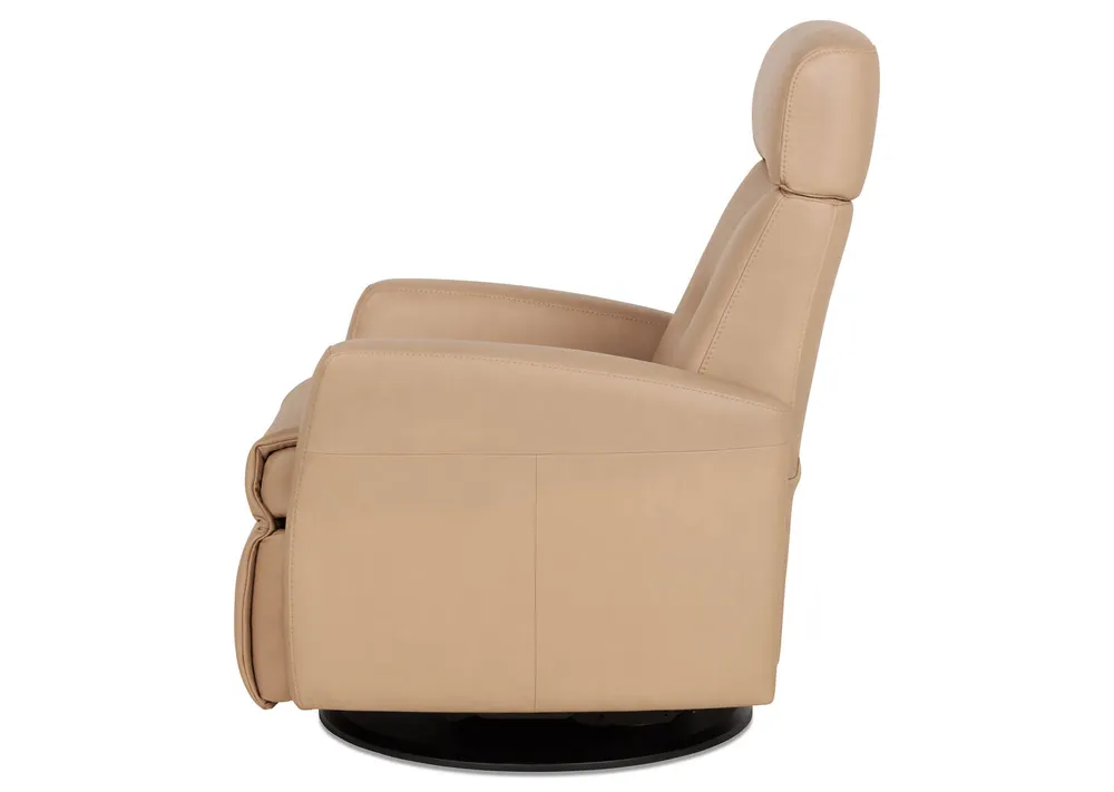 Drake Leather Recliner -Tre Blonde