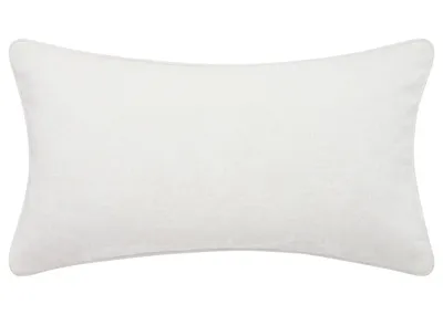 Clooney Pillow 12x22 White