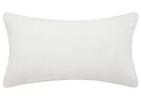 Clooney Pillow 12x22 White