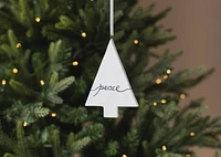 Peace Script Ornament