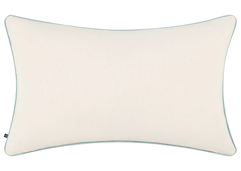 Pomo Pillow 14x24 Ivory/Blue
