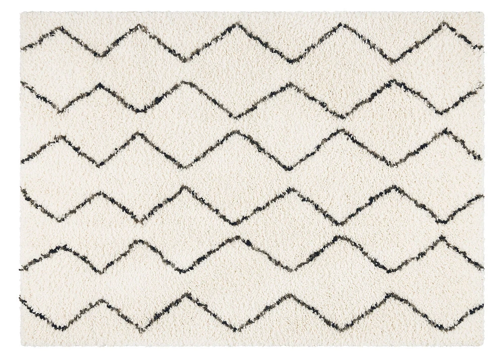 Sloane Rug 94x121 Ivory/Black