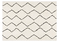 Sloane Rug 94x121 Ivory/Black