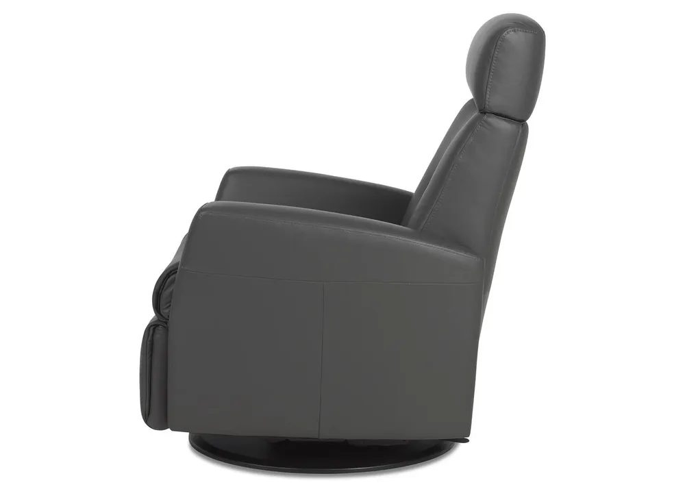 Drake Leather Recliner -Tre Graphite