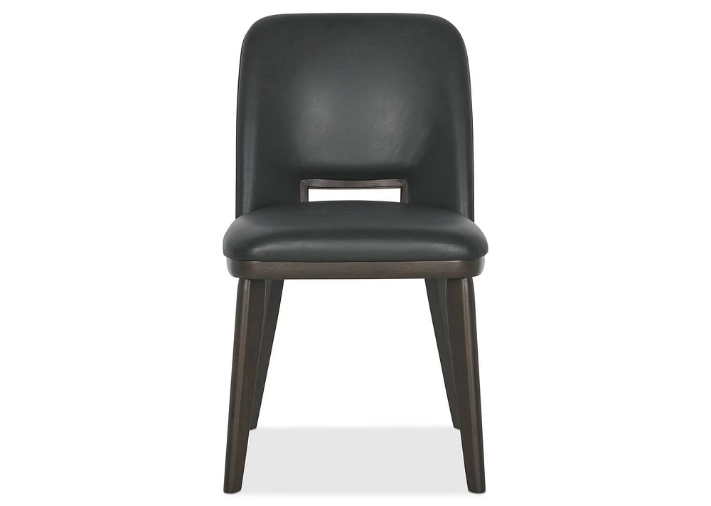 Selene Leather Dining Chair -Olson Slate