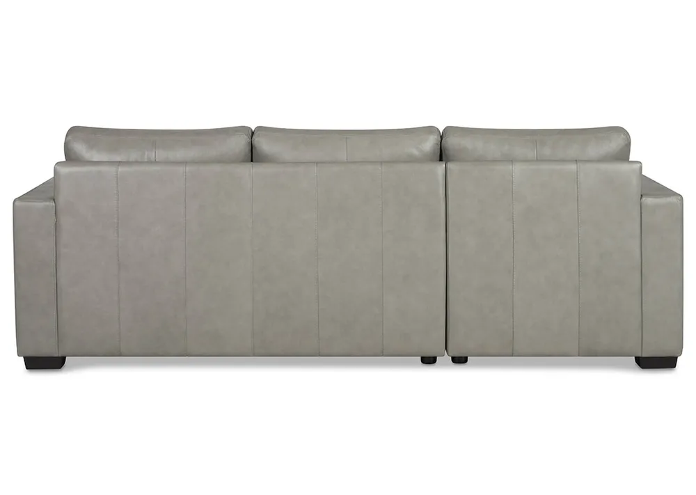 Brewer Custom Leather Sofa chaise