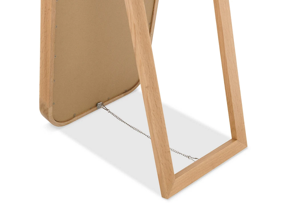 Ruben Standing Oak Mirror Natural
