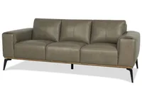 Alton Leather Sofa -Mira Stone