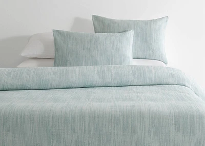 Elara Cotton Duvet Set Queen Blue