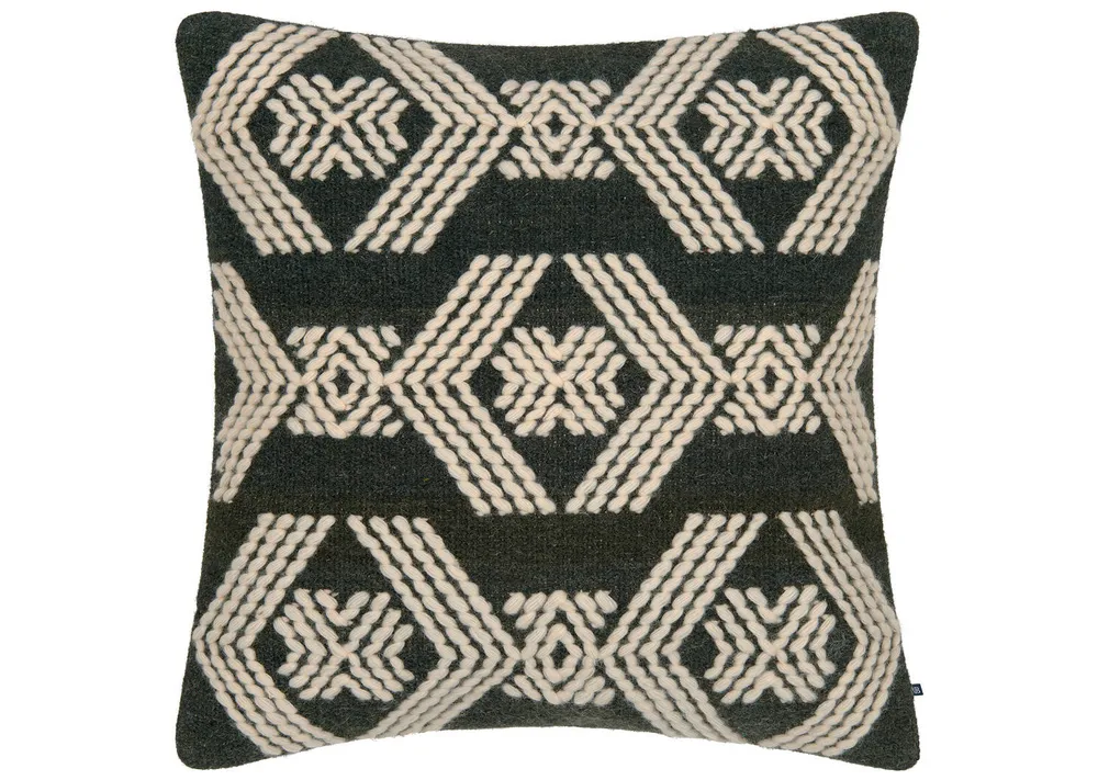 Almonte Pillow 20x20 Charcoal/Ivory