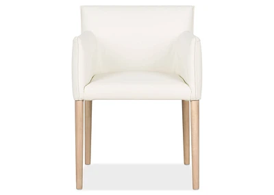 Marciona Lthr Arm Dining Chair -Forega W