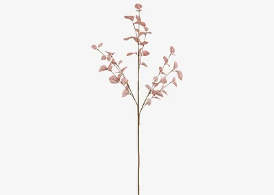 Faux Dried Eucalyptus Branch Pink