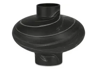 Draco Vase Wide Black