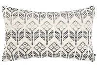 Elida Pillow 14x24 Ivory/Grey