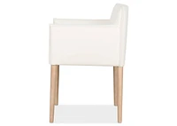 Marciona Lthr Arm Dining Chair -Forega W