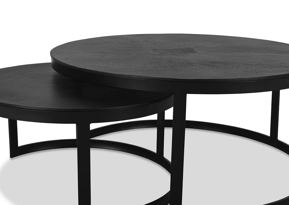Irwin Nesting Coffee Tbl Set Lrg -Bronze