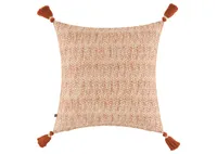 Nia Cotton Jacquard Pillow 20x20 Rust