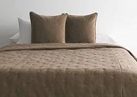 Hartman Velvet Coverlet Mushroom