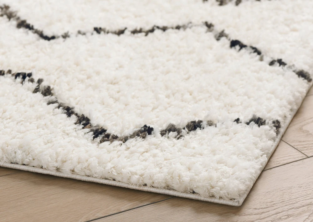 Sloane Rug 63x90 Ivory/Black