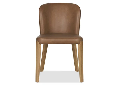 Eldridge Leather Dining Chair -Leo Mocha