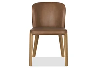 Eldridge Leather Dining Chair -Leo Mocha