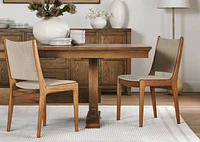 Edmond Ext Dining Table -Fawna Amber