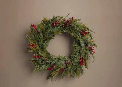 Paloma Cedar Berry Wreath