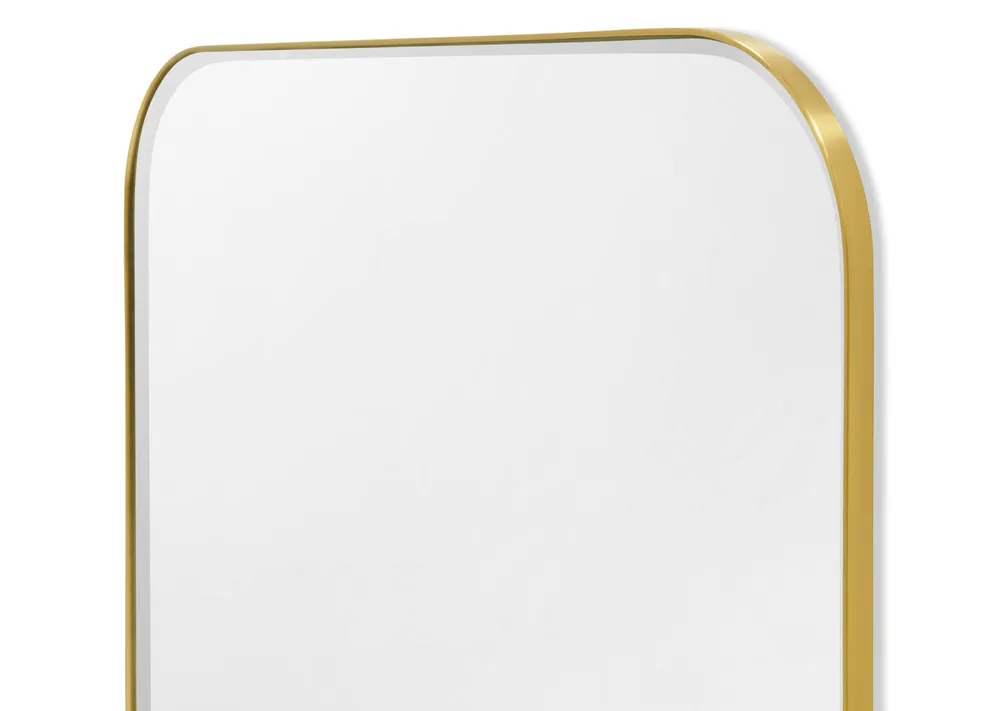 Erika Mantle Wall Mirror Brass