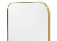 Erika Mantle Wall Mirror Brass