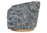 Caleb Swivel Armchair -Anza Navy