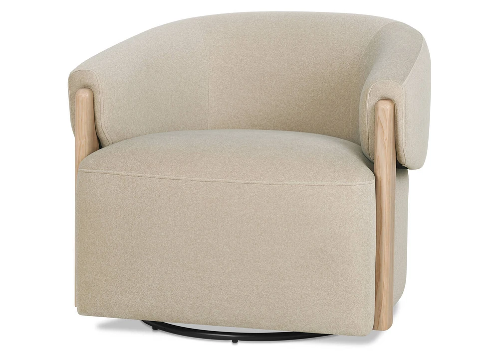 Alicent Swivel Armchair -Vaughn Sand
