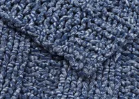 Keaton Chunky Throw Sea Blue/Navy