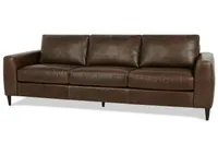 Kaston Leather Sofa -Sevilla Brunette