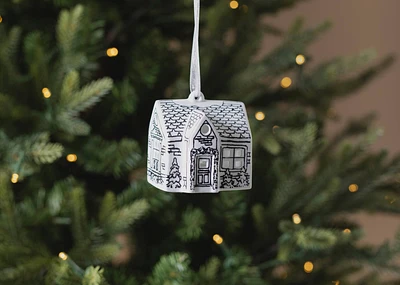 Inkwell Cottage LED Ornament