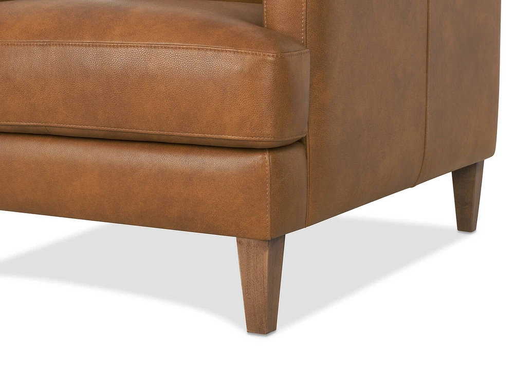 Nicolo Leather Armchair -Dutton Cinnamon