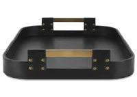 Riva Rectangular Tray Black