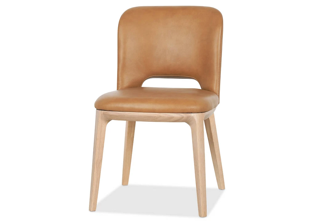 Welles Leather Dining Chair -Olson Camel