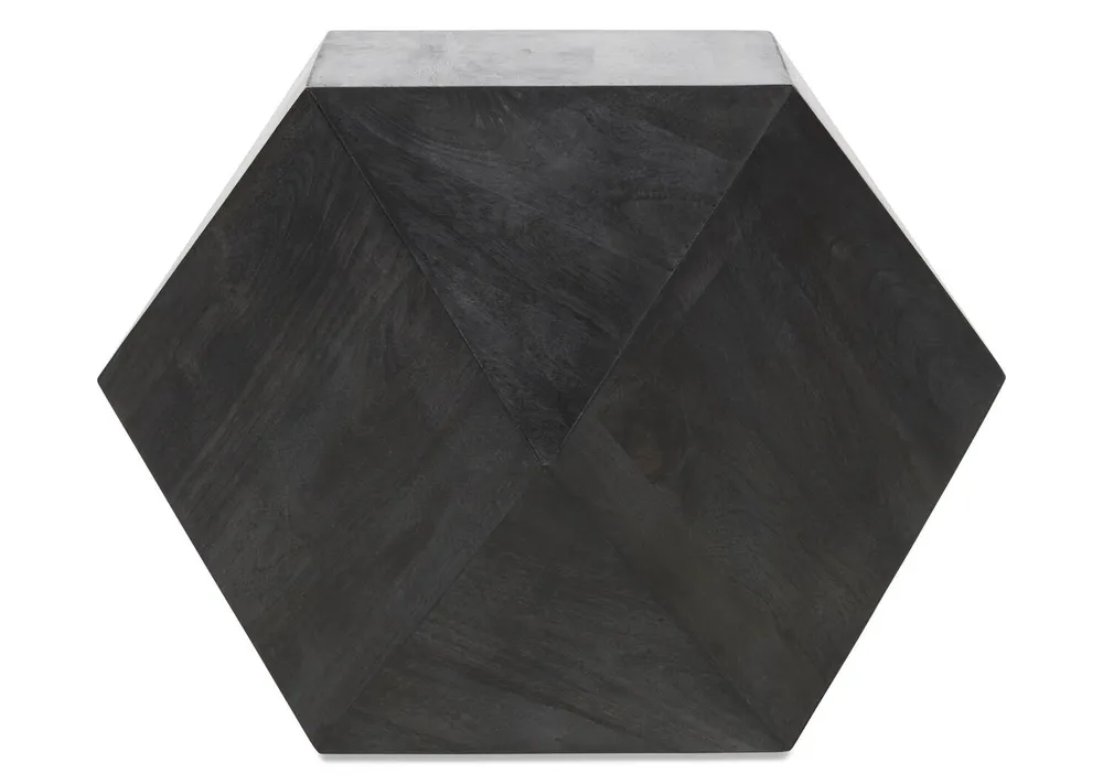 Kerbau Accent Table -Mango Black