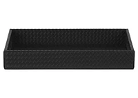 Fraser Faux Leather Tray Large Black